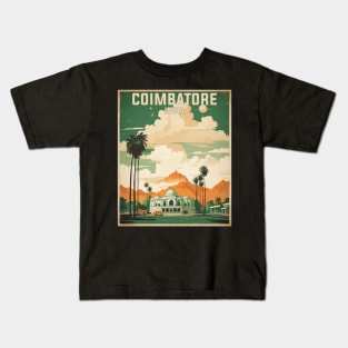 Coimbatore India Vintage Tourism Travel Kids T-Shirt